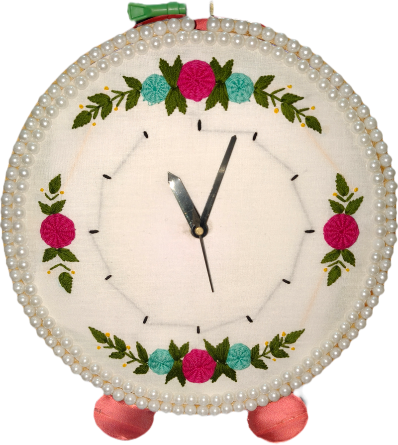 Embroidered Clocks